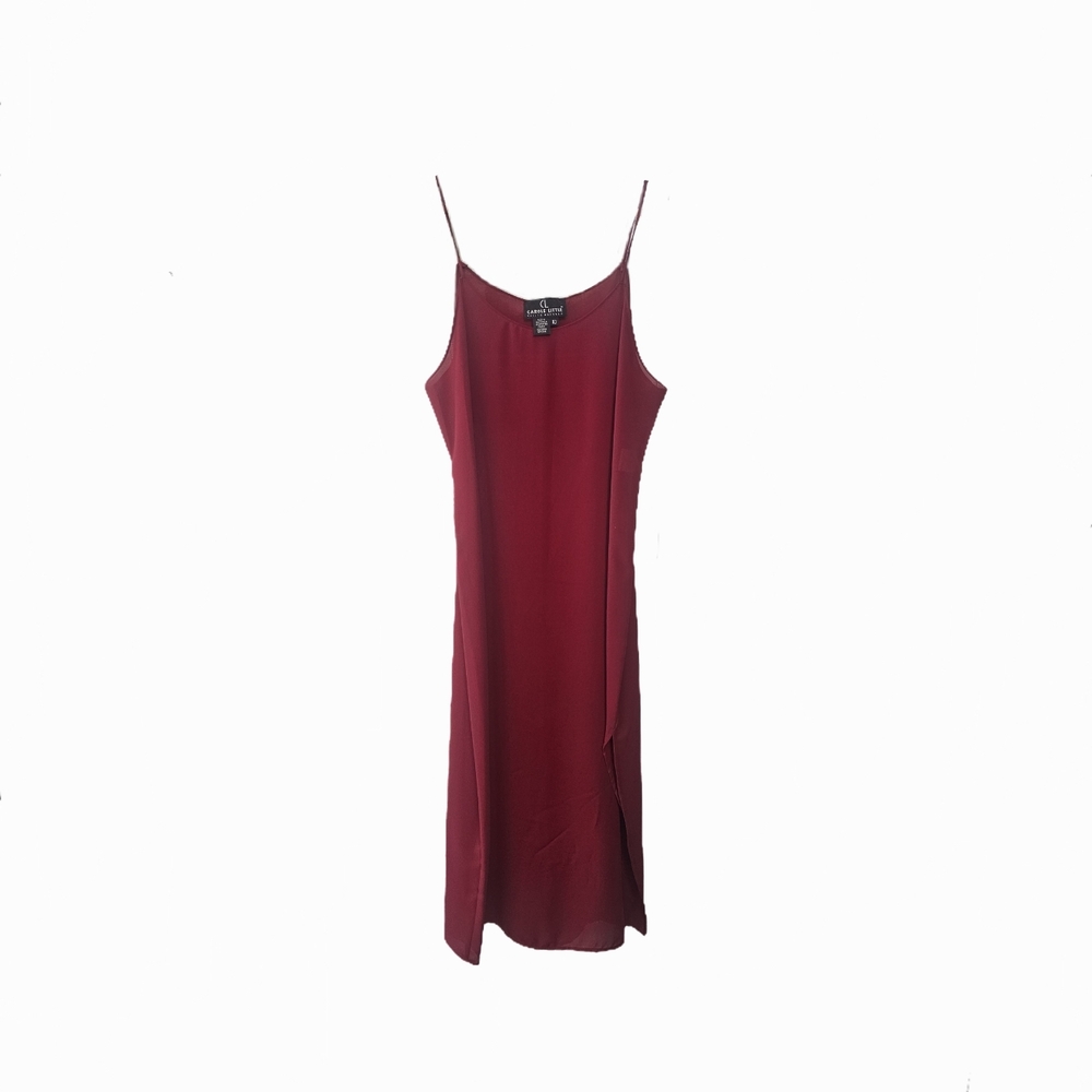 Vintage Carole Little Deep Red Slip Dress